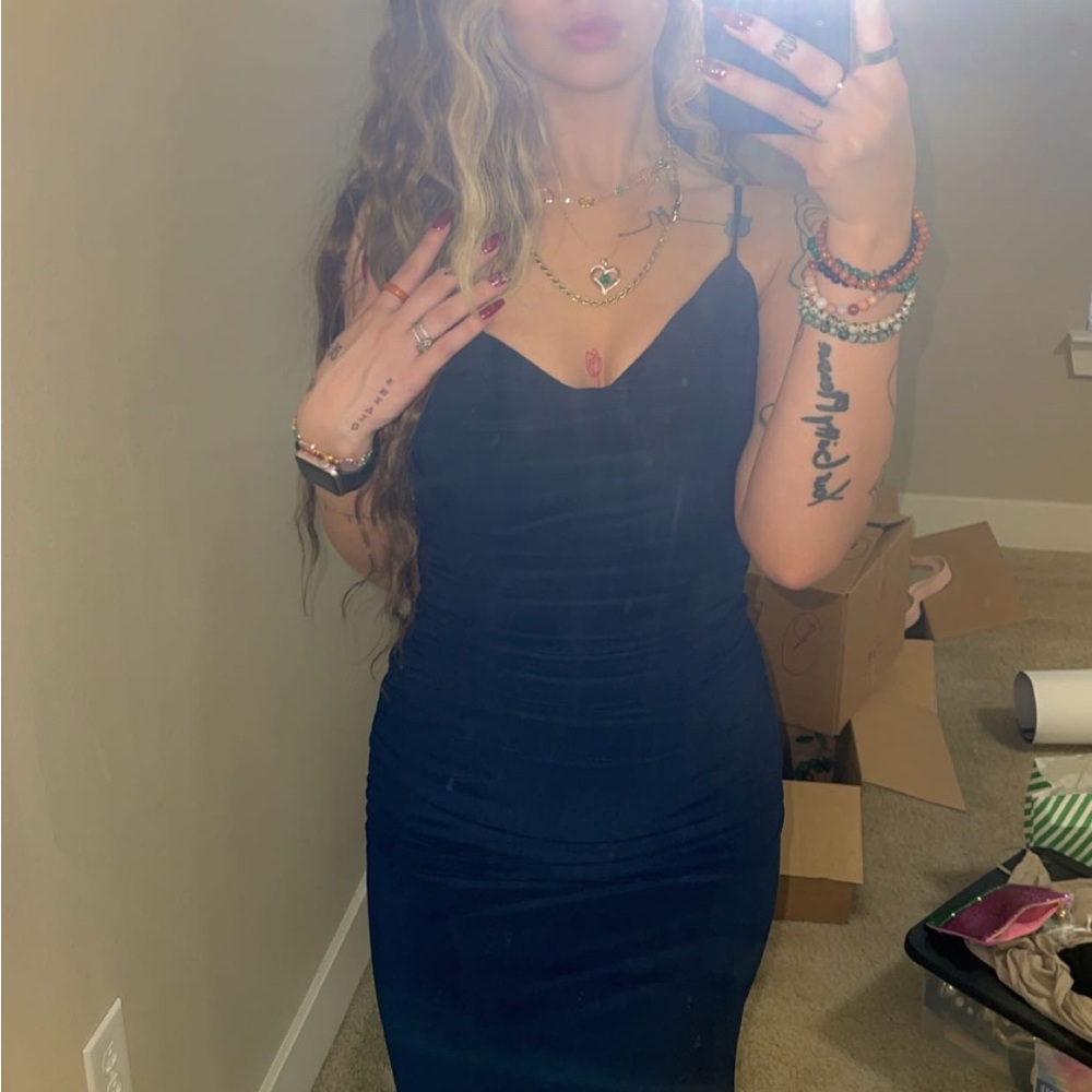 Windsor Midnight Blue Strapless Dress